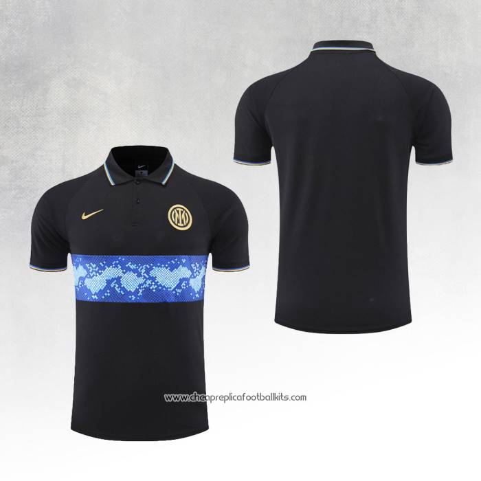 Inter Milan Shirt Polo 2022-2023 Black and Blue